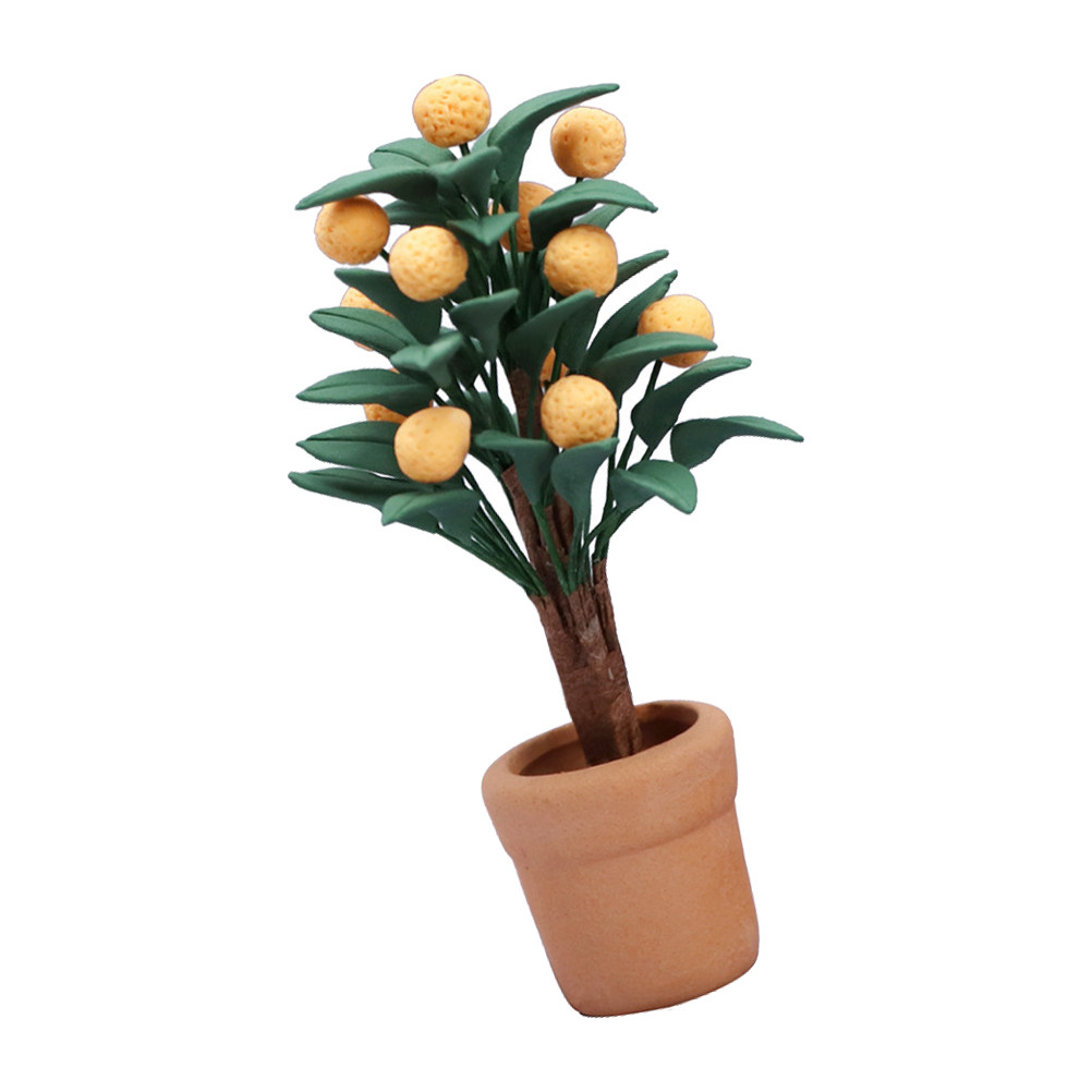 Bonsai Garden Europe - Miniature Kumquat Tree Potted Plant Resin