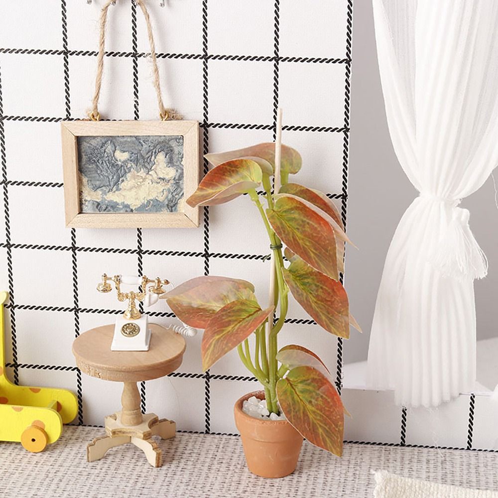 Bonsai Garden Photos - Creative 1:12 Dollhouse Plant Bonsai Scene