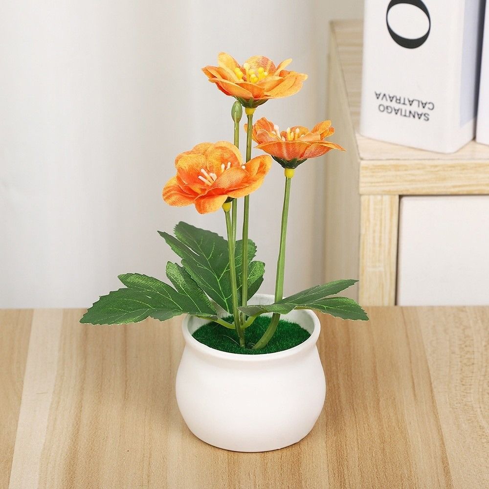 Bonsai Garden Display - Plum Blossom Plant Artificial Flower Placement