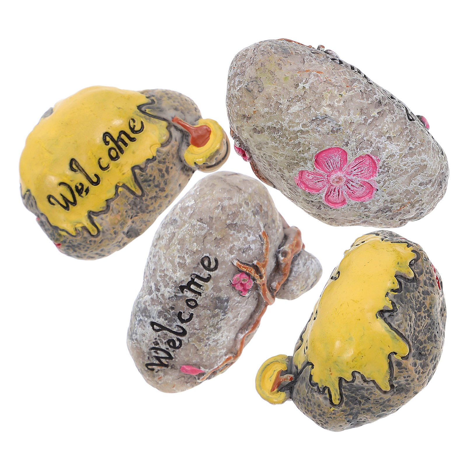 Bonsai Garden Photos - 4Pcs Mini Mossy Stone Micro Landscape