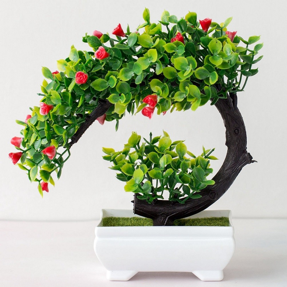 Home Artificial Pot Plant Tree - đánh giá và giá Bonsai Garden Display