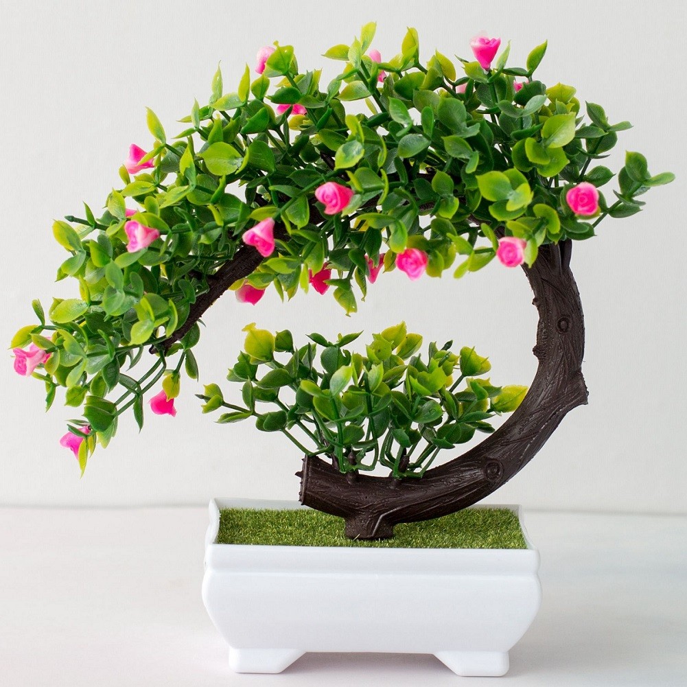 Home Artificial Pot Plant Tree - đánh giá và giá Bonsai Garden Display