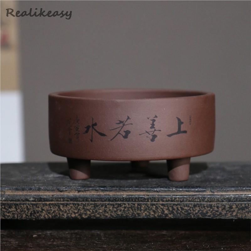 Nghi Hưng Tím Nồi Đất Sét Để B - đánh giá và giá Bonsai Tree Zen Garden