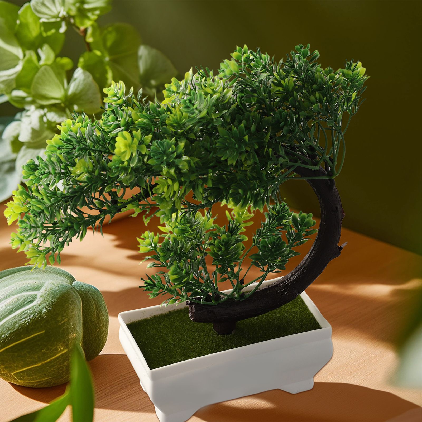 Plastic potted bonsai ornament - đánh giá và giá Bonsai Garden Indoor