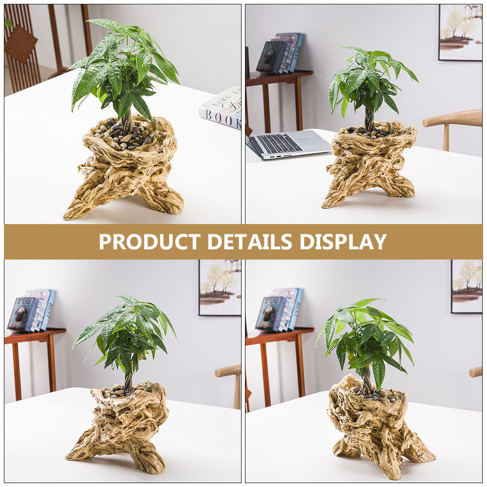 Tree Root Shaped Flower Pot De - đánh giá và giá Bonsai Garden Display
