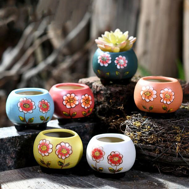 6 Pcs/Set Porcelain Handpainte - đánh giá và giá Bonsai Garden Europe