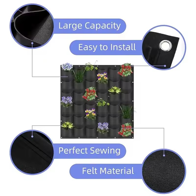 Wall Hanging Planting Bag Mult - đánh giá và giá Bonsai Vertical Garden