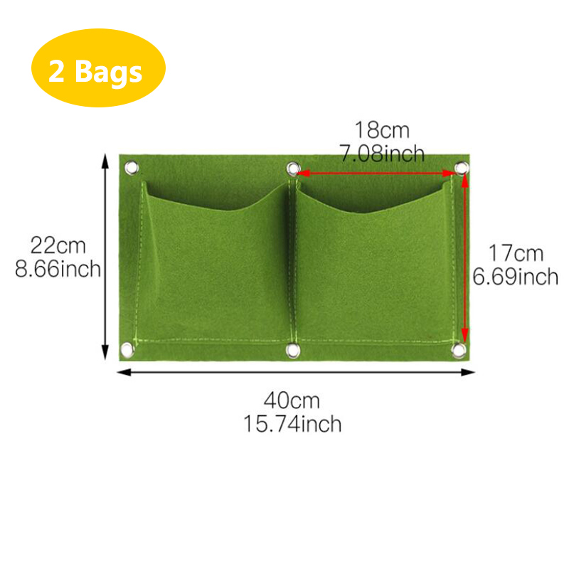 Wall Hanging Planting Bags Poc - đánh giá và giá Bonsai Vertical Garden