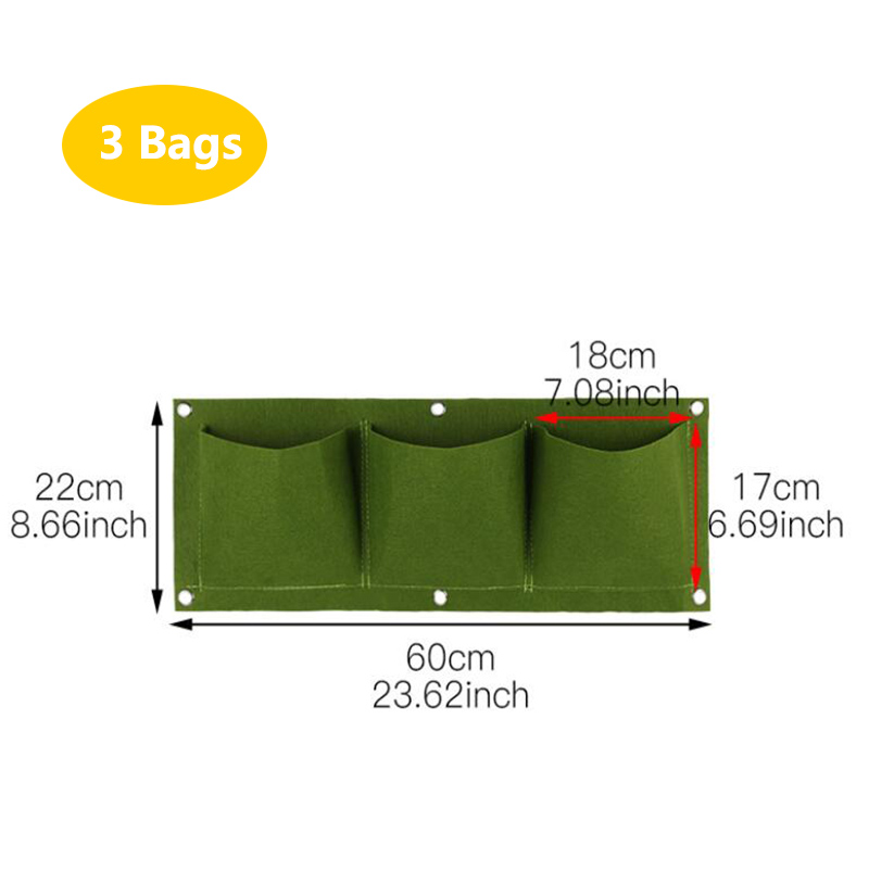 Wall Hanging Planting Bags Poc - đánh giá và giá Bonsai Vertical Garden