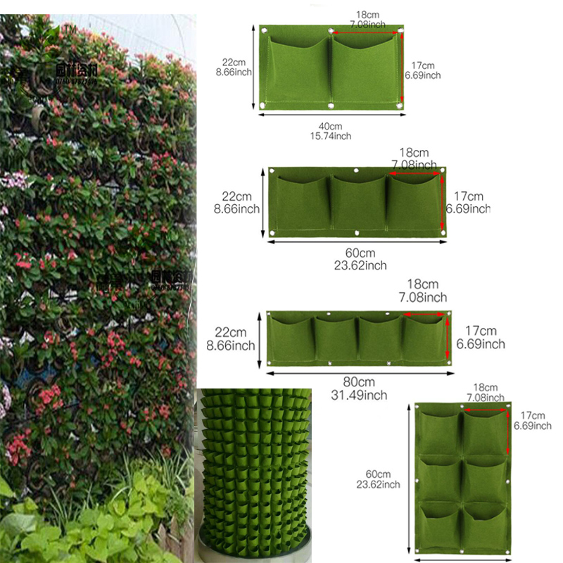 Wall Hanging Planting Bags Poc - đánh giá và giá Bonsai Vertical Garden