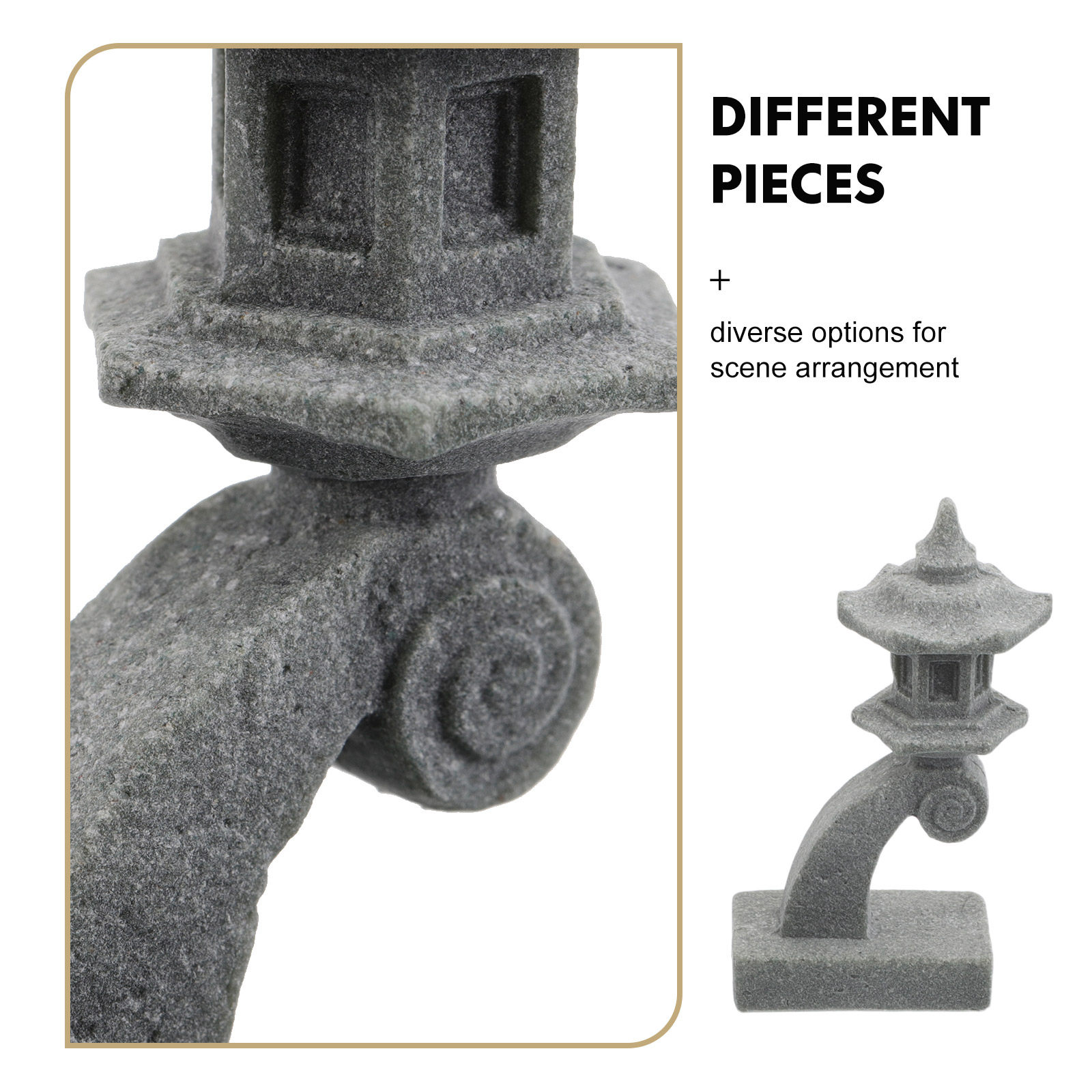 6Pcs Japanese Stone Lantern Pa - đánh giá và giá Bonsai Zen Garden Set