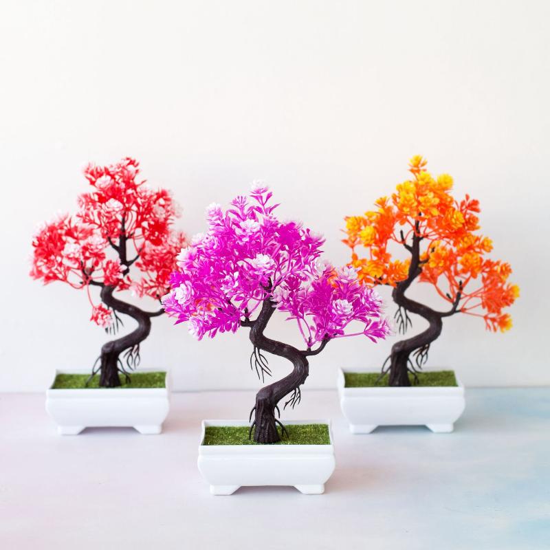 [MOA]Small Tree Pot Fake Plant - đánh giá và giá Bonsai Tree Zen Garden