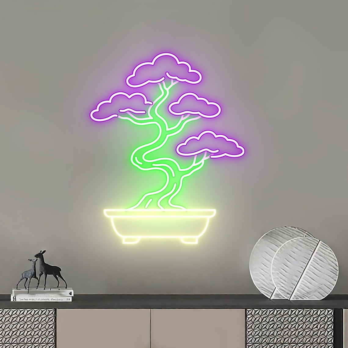 Bonsai Tree Neon Sign Zen Gard - đánh giá và giá Bonsai Tree Zen Garden