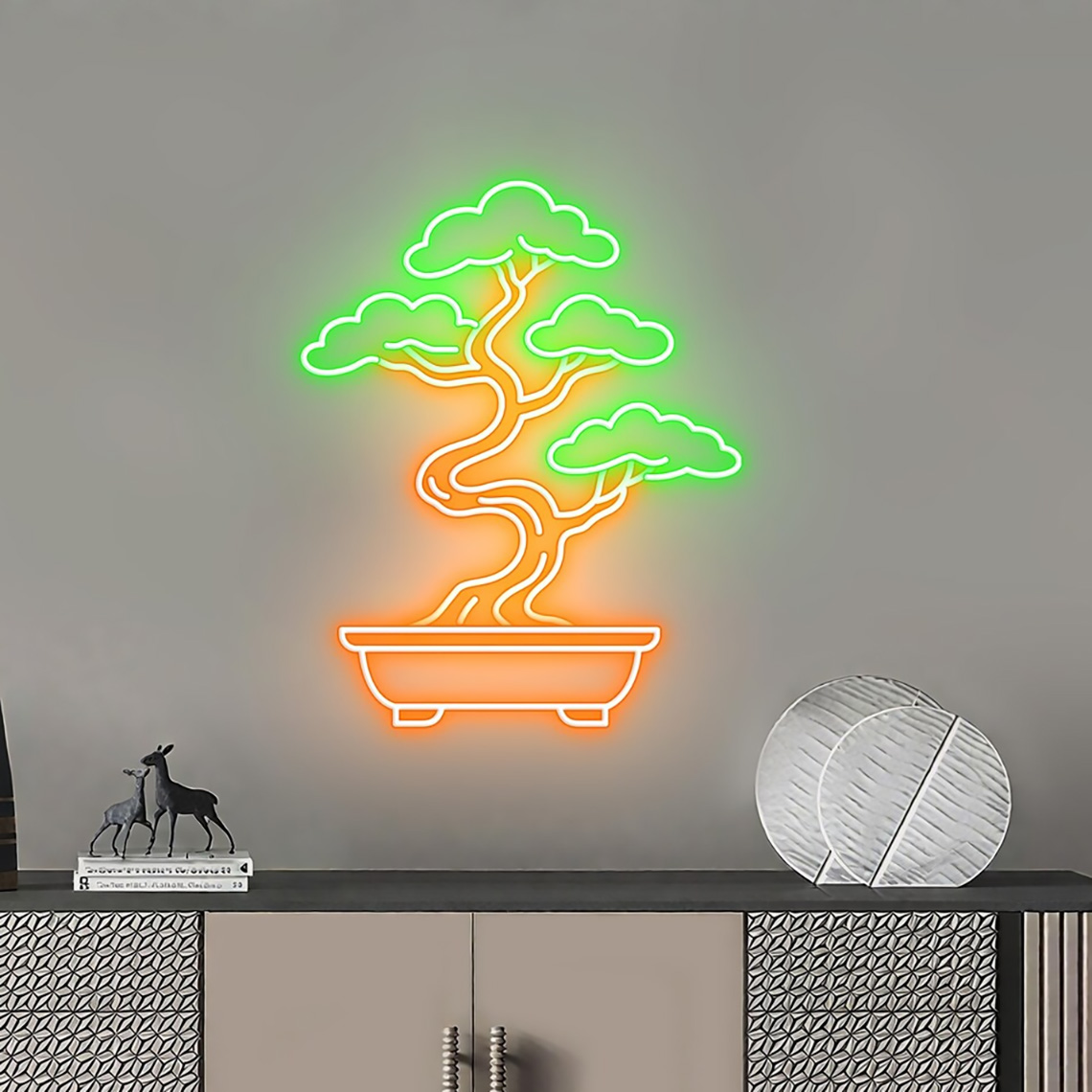 Bonsai Tree Neon Sign Zen Gard - đánh giá và giá Bonsai Tree Zen Garden