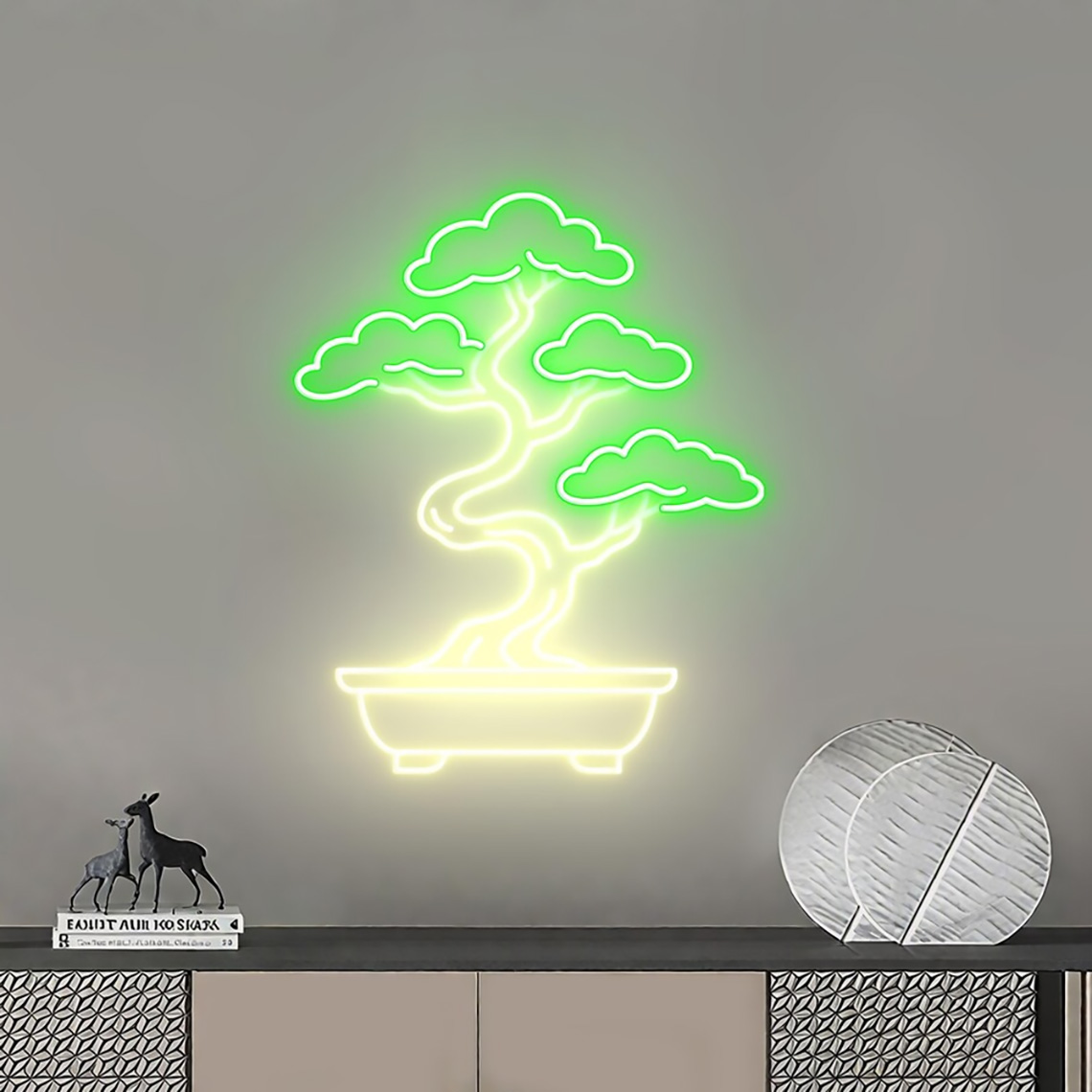 Bonsai Tree Neon Sign Zen Gard - đánh giá và giá Bonsai Tree Zen Garden