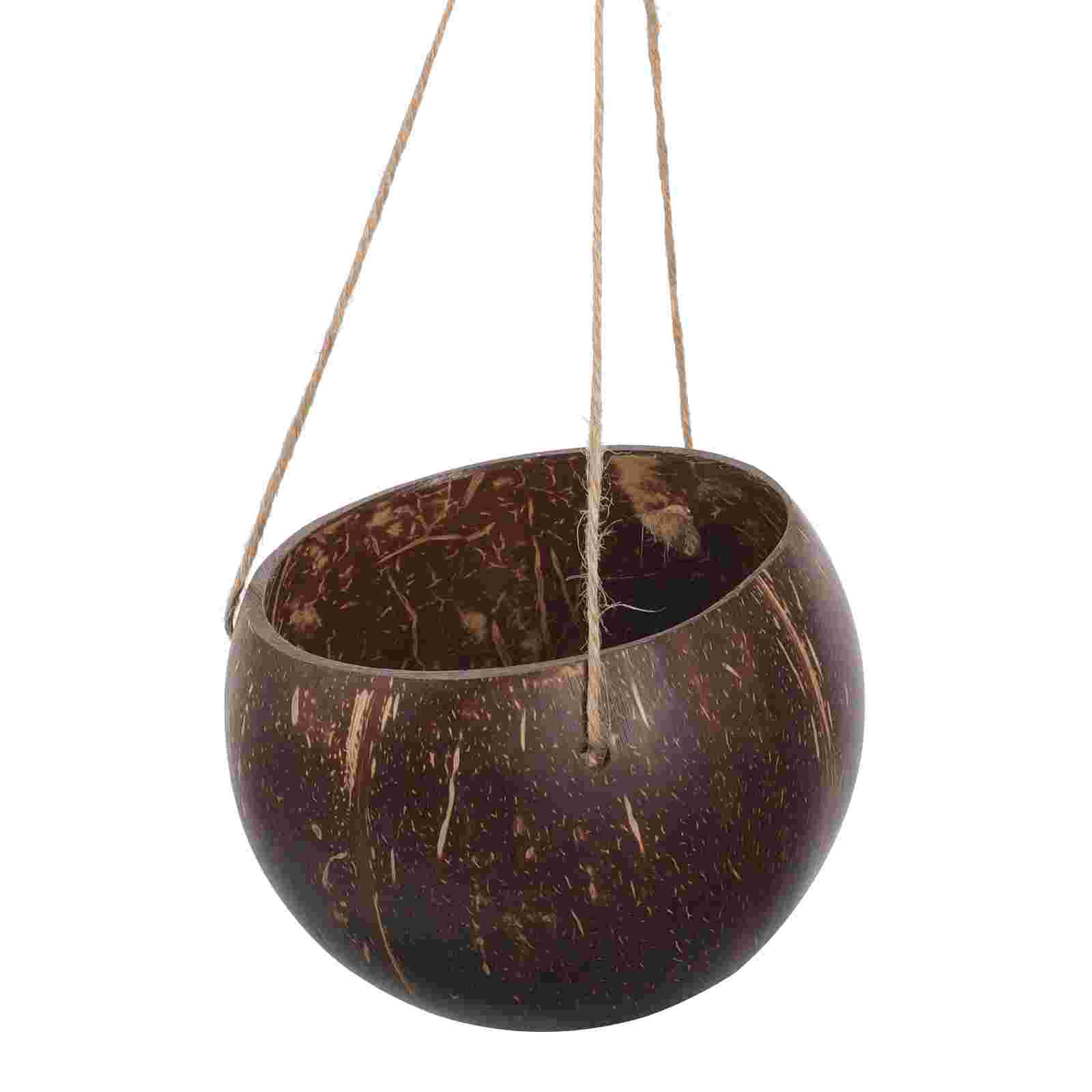 Large Hanging Planter Coconut  - đánh giá và giá Bonsai Tree Zen Garden